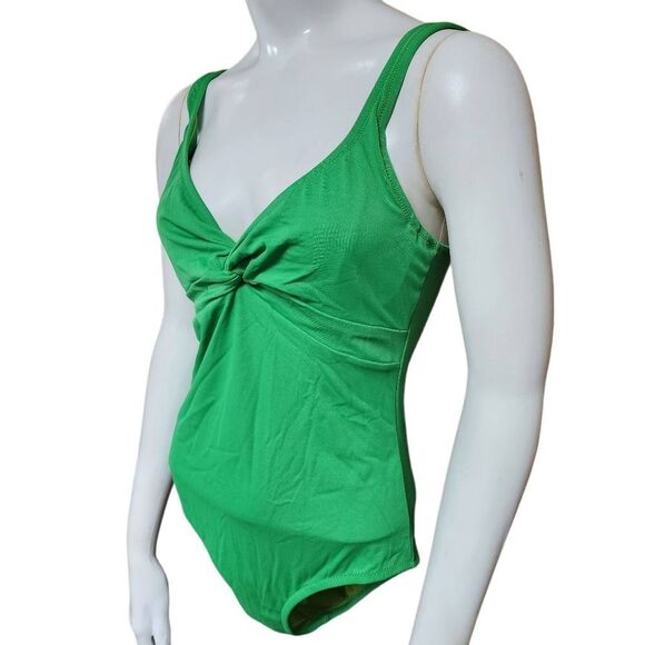 J. Crew Green One-Piece Swimsuit (8) - Picture 1 of 5